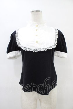 画像1: Angelic Pretty / ラウンドジャボカットソー Free ブラック H-25-09-18-1058-AP-TO-NS-ZH