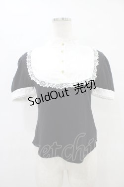 画像1: Angelic Pretty / ラウンドジャボカットソー Free ブラック H-25-09-18-1058-AP-TO-NS-ZH