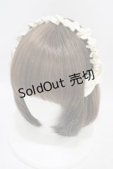m petit by misako / ギャザーリボンカチューシャ  アイボリー H-25-09-18-1007-LO-AC-NS-ZH