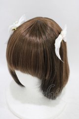 BABY,THE STARS SHINE BRIGHT / はるちゃんの願いを紡ぐFlower embroideryリボンパールクリップ  オフ白 H-25-09-18-1011-BA-AC-NS-ZH