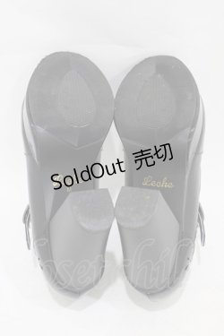 画像3: YOSUKE by Leche / コサージュ付ストラップシューズ M/23.0〜23.5cm ブラックエナメル H-25-09-18-1001-0-SH-NS-ZH