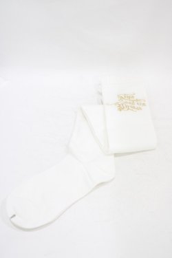 画像1: ALICE and the PIRATES / A/Pロゴ小レースオーバーニーソックス  オフ H-25-09-18-1014-PA-ZA-NS-ZH