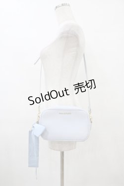 画像1: Maison de FLEUR / リボンチャームショルダーバッグ  サックス H-25-09-18-1017-LO-BG-NS-ZH