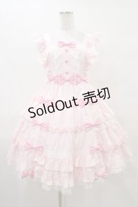 Angelic Pretty / Melody Frillジャンパースカート Free ピンク H-25-09-18-1024-AP-OP-NS-ZH