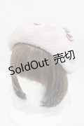 Lovely Tency / 眞白ありすコラボ リボンベレー帽  ピンク H-25-09-18-1003-0-AC-NS-ZH
