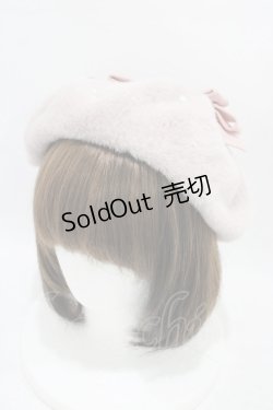 画像1: Lovely Tency / 眞白ありすコラボ リボンベレー帽  ピンク H-25-09-18-1003-0-AC-NS-ZH