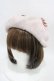 画像1: Lovely Tency / 眞白ありすコラボ リボンベレー帽  ピンク H-25-09-18-1003-0-AC-NS-ZH (1)