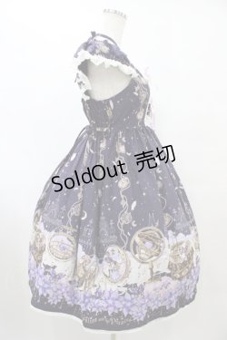 画像3: ALICE and the PIRATES / アリスと時間の国の迷宮柄ジャンパースカートII Free ネイビー H-25-09-18-1027-PA-OP-NS-ZH