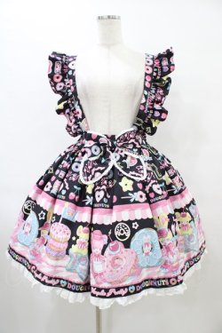 画像1: Angelic Pretty / Toy's Donut Dinerスカート Free ブラック H-25-09-18-1028-AP-SK-NS-ZH
