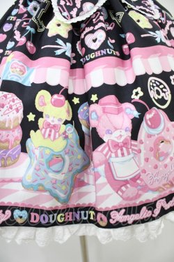 画像5: Angelic Pretty / Toy's Donut Dinerスカート Free ブラック H-25-09-18-1028-AP-SK-NS-ZH