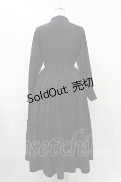 画像2: F&A / フロントピンタックロングティアードワンピース Free BLACK H-25-09-18-1030-LO-OP-NS-ZH