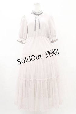 画像1: Lovely Tency / 眞白ありすコラボ/チュールワンピース M ピンク H-25-09-18-1031-0-OP-NS-ZH