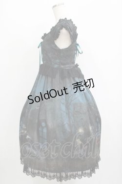 画像2: ALICE and the PIRATES / Vampire Nocturne柄ジャンパースカートII Free グリーン H-25-09-18-001-PA-OP-NS-ZH