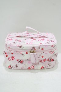 BABY,THE STARS SHINE BRIGHT / Berry Berry Strawberry Parfait〜くみゃちゃんアイスを添えて〜柄バニティポーチ  ピンク H-25-09-18-055-BA-ZA-NS-ZH