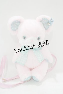 画像2: Angelic Pretty / Toyboxはにかみベアーぬいぐるみポーチ  ピンク H-25-09-18-056-AP-BG-NS-ZH