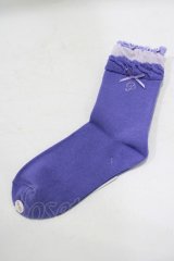 PINK HOUSE / グラデーションフリル使いソックス  ラベンダー H-25-09-18-060-LO-ZA-NS-ZH
