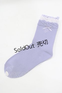 画像1: PINK HOUSE / グラデーションフリル使いソックス  ラベンダー H-25-09-18-060-LO-ZA-NS-ZH