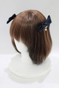 Amavel / Merry-go-Round リボンクリップ  ネイビー H-25-09-18-070-CA-AC-NS-ZH