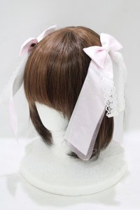 Angelic Pretty / ハートチャームリボンクリップSet  ピンク H-25-09-18-077-AP-AC-NS-ZH