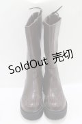Fi.n.t / バックレースアップロングブーツ S（22.5〜23cm） BROWN H-25-09-18-080-CA-SH-NS-ZH