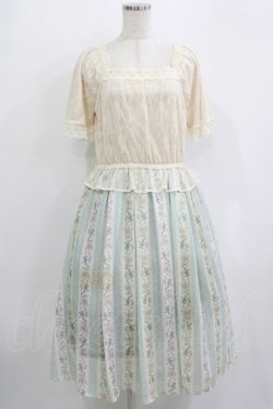 画像1: axes femme / ミュルーズドッキングワンピース M ミント H-25-09-18-008-AX-OP-NS-ZH