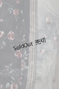 画像4: axes femme / クードルローズ柄スカート Free ブラック H-25-09-18-010-AX-SK-NS-ZH