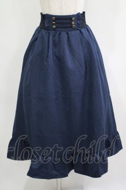 画像1: axes femme / ナポレオンモチーフロングスカート M ネイビー H-25-09-18-012-AX-SK-NS-ZH