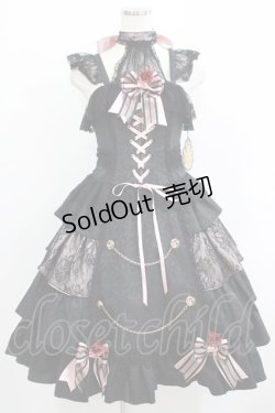 画像1: ALICE and the PIRATES / Sweet Devilジャンパースカート Free ブラック/ピンク H-25-09-18-002-PA-OP-NS-ZH