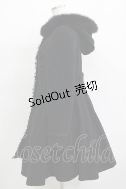 画像2: mille fille closet by LODISPOTTO / Melty ribbonフレアーコート M ブラック H-25-09-18-017-LO-CO-NS-ZH