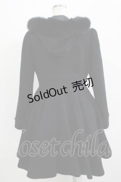 画像3: mille fille closet by LODISPOTTO / Melty ribbonフレアーコート M ブラック H-25-09-18-017-LO-CO-NS-ZH