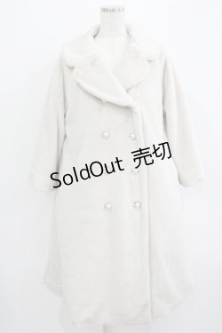 画像1: an another angelus / パールダブル釦エコファーコート Free IVORY H-25-09-18-020-CA-CO-NS-ZH