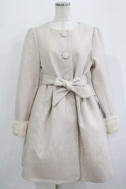 画像1: LODISPOTTO / ファーカラーコート M アイボリー H-25-09-18-021-LO-CO-NS-ZH