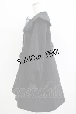 画像2: Amavel / チェックリボンセーラーコート Free ブラック H-25-09-18-023-CA-CO-NS-ZH