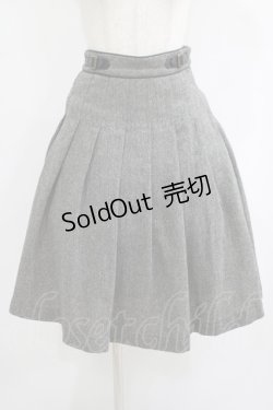 画像1: Fi.n.t / ウエストベルトツイードタックスカート Free BLACK H-25-09-18-025-CA-SK-NS-ZH