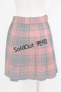 画像3: MILK / TOY CHECKスカート  オータムレッド×ネイビー H-25-09-19-029-ML-SK-KB-ZH