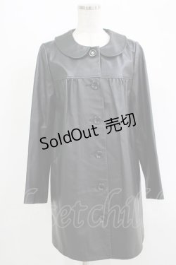 画像1: Katie / GOOD GIRLレザーコート  ブラック H-25-09-19-030-LO-CO-KB-ZH