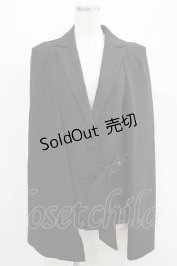 画像1: CuLLt / CLOAK JACKET L ブラック H-25-09-19-031-PU-JA-KB-ZH