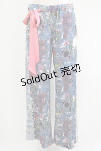 pays des fees  / サイドレースパンツ  ブルー H-25-09-19-035-PU-PA-KB-ZH