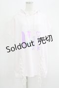 【SALE】LISTEN FLAVOR / 秘密のおまじないレースアップBIGパーカーワンピ  BABY PINK H-25-09-19-036-PU-OP-KB-ZT493