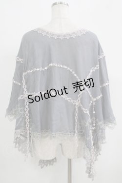 画像3: OZZ ANGELO / ケープポンチョ  グレー H-25-09-19-039-OO-TO-KB-ZT1018E