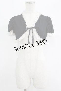 画像1: PUTUMAYO / レースパフボレロ  黒 H-25-09-19-042-PT-TO-KB-ZH