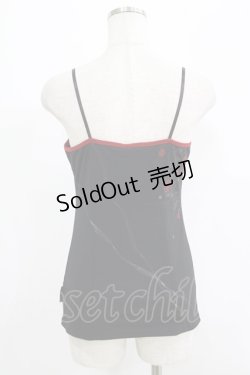 画像3: Ozz oneste / チャイナボタンキャミソール  黒 H-25-09-19-046-OO-TO-KB-ZT1018E