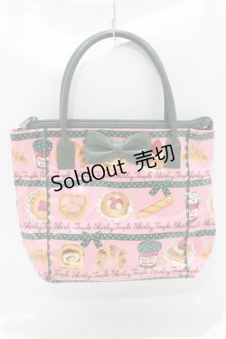 画像2: Shirley Temple / ベーカリートート＆ポーチ  ピンク×グリーン H-25-09-19-050-ET-BG-KB-ZH