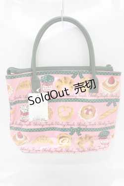 画像3: Shirley Temple / ベーカリートート＆ポーチ  ピンク×グリーン H-25-09-19-050-ET-BG-KB-ZH