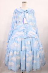Angelic Pretty / Misty Skyブラウス&ティアードスカートSet Free サックス H-25-09-19-1001-AP-OP-NS-ZH