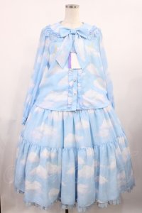 Angelic Pretty / Misty Skyブラウス&ティアードスカートSet Free サックス H-25-09-19-1001-AP-OP-NS-ZH