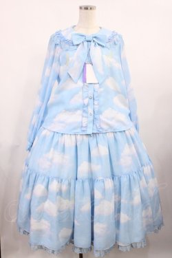 画像1: Angelic Pretty / Misty Skyブラウス&ティアードスカートSet Free サックス H-25-09-19-1001-AP-OP-NS-ZH
