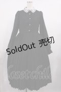 m petit by misako / AM*レースエリプリーツワンピース M ブラック H-25-09-19-1004-LO-OP-NS-ZH