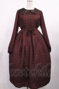 Maison de FLEUR / 女王/ワンピース Free Bordeaux H-25-09-19-1005-LO-OP-NS-ZH