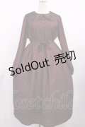 Maison de FLEUR / 女王/ワンピース Free Bordeaux H-25-09-19-1005-LO-OP-NS-ZH